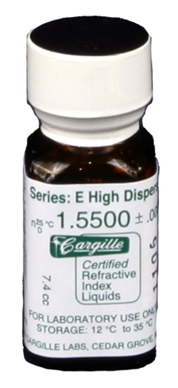 Cargille liquid, Series E; 1.550, 1/4 oz.