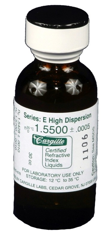 Cargille liquid, Series E; 1.550, 1 oz.
