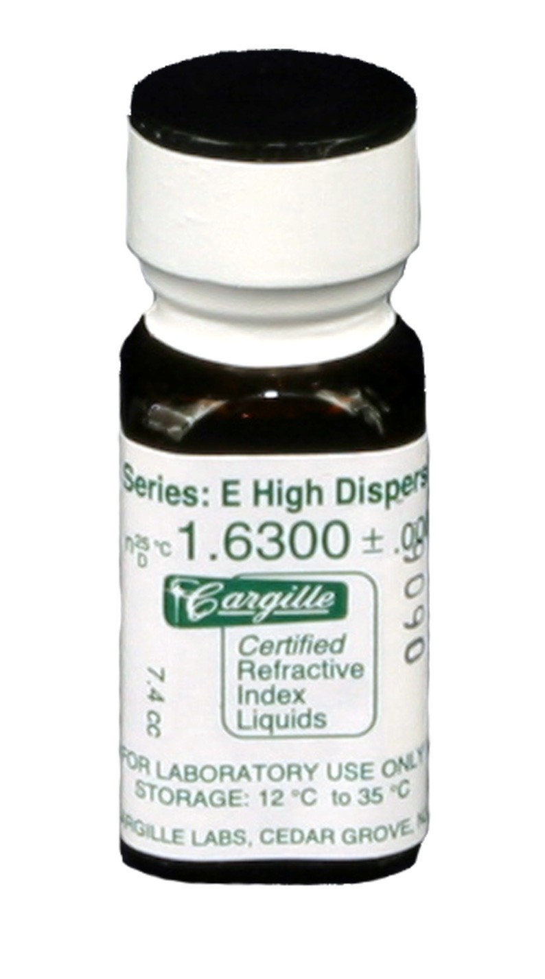 Cargille liquid, Series E; 1.630, 1/4 oz.