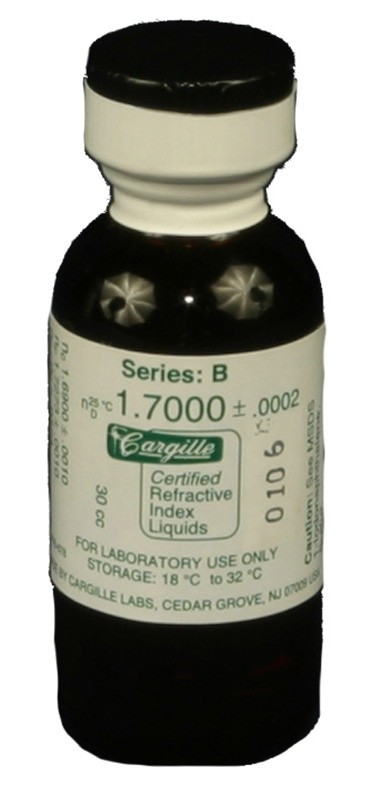 Cargille liquid, Series B; 1.70, 1 oz.