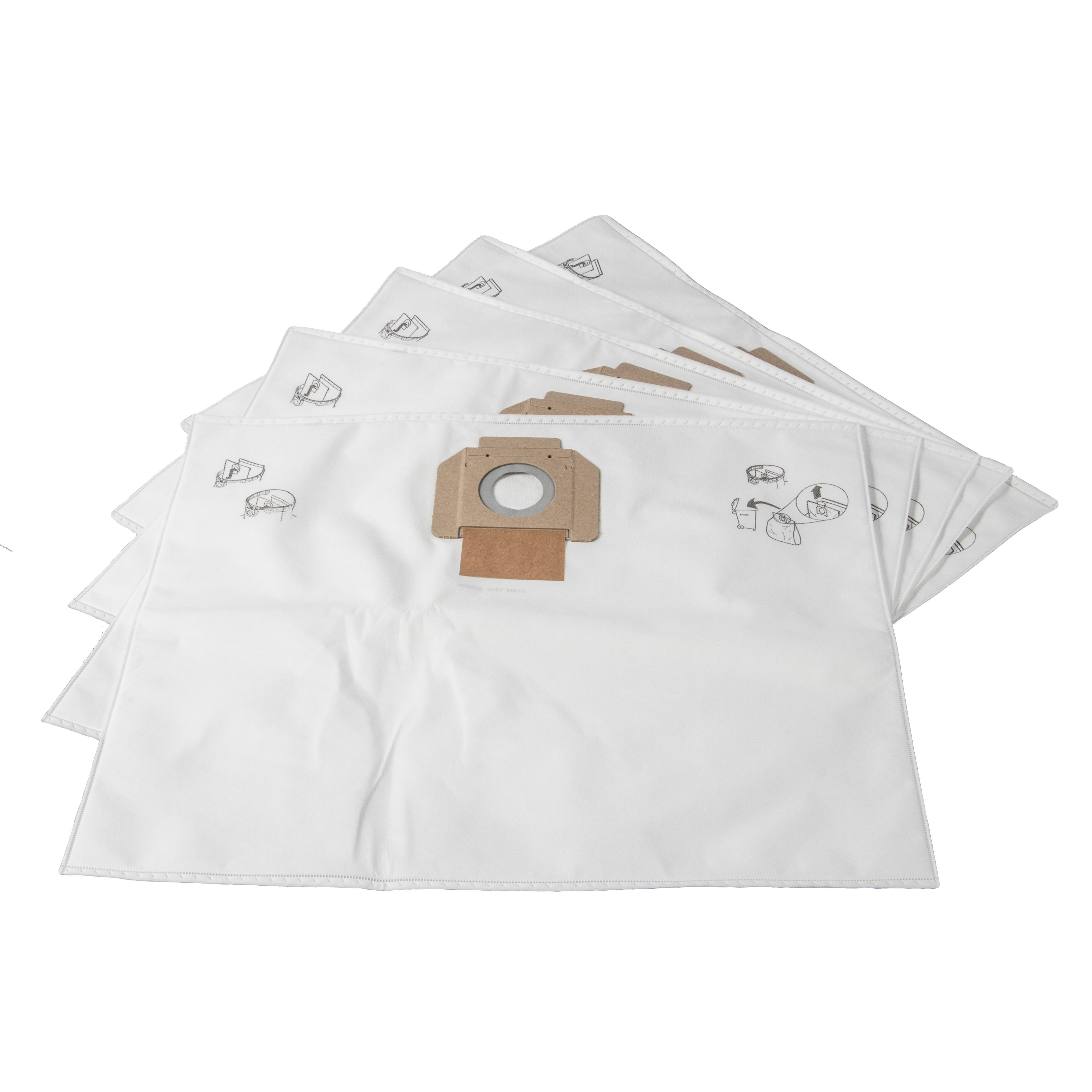 Paper Filter Bags with Sliding Containment Lock for V8000WD (5/Case)