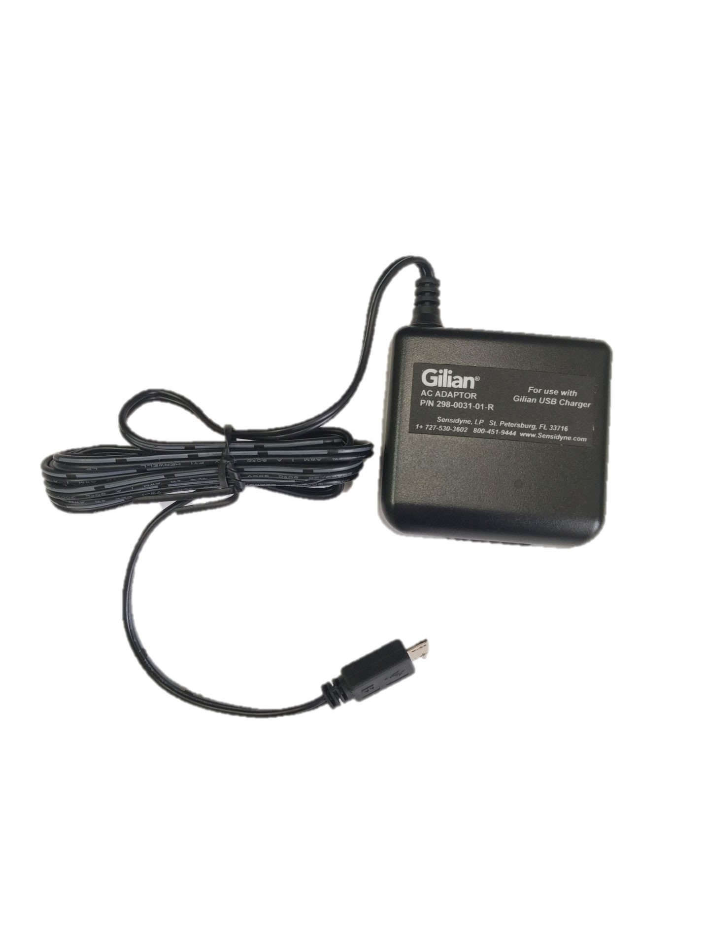 Sensidyne Single Unit Replacement Power Adapter only, USB, BDX-II/GilAir-3/5