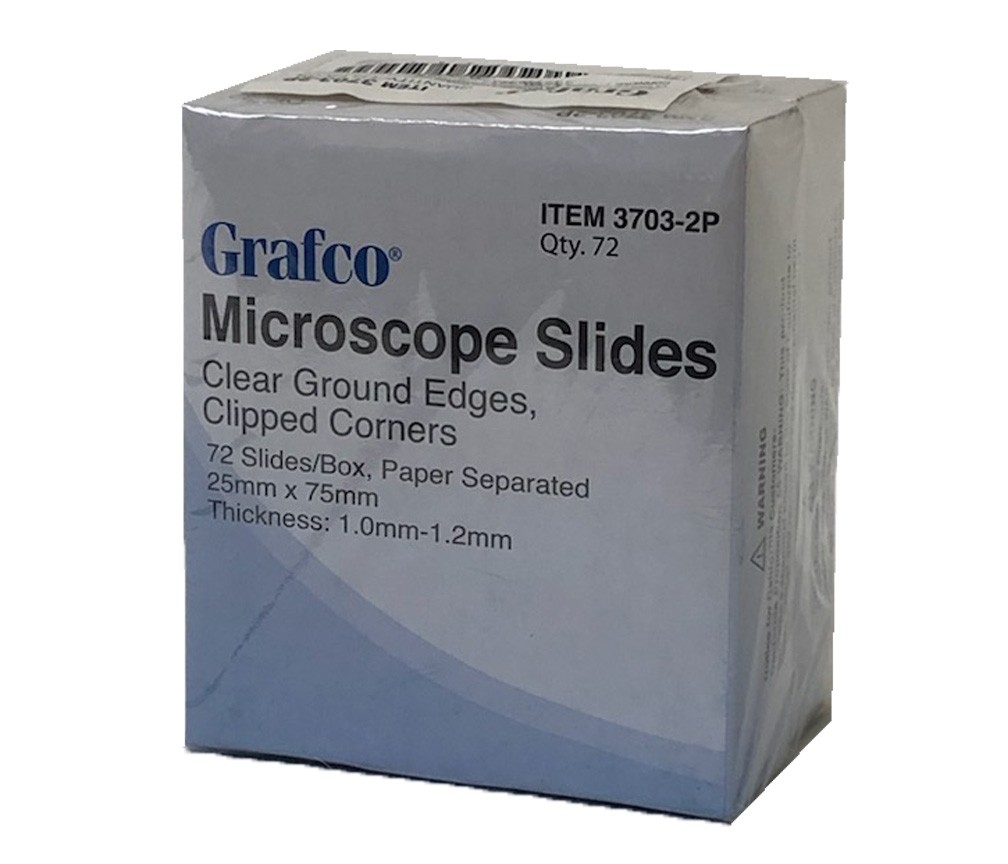 Grafco 1 x 3 Plain Microscope Slides/25 Gross