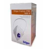 Draeger N95 X-Plore 1750 Mask w/Exhalation Valve (Med/Lg) - 15/box