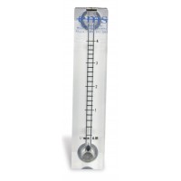 Economy Rotameter 0.4-4 LPM (Includes 2 Brass Barb Adapters)