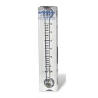 Economy Field rotameter, 3-30 LPM (Includes 2 Brass Barb Adapters)